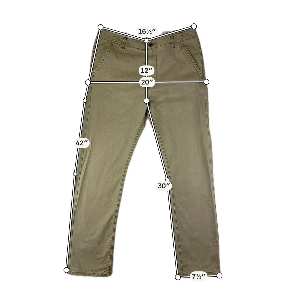 Levi Chinos‎ Mens 33X32 Tan Khaki Pants Casual Cotton Trousers